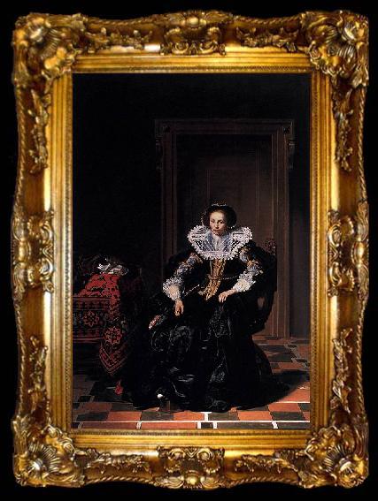 framed  Thomas De Keyser A Lady, ta009-2